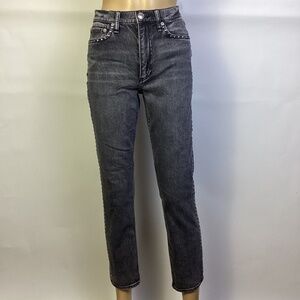 RAG & BONE Wren High Rise Slim Straight Jeans in Seraphina jewel Sz 25
